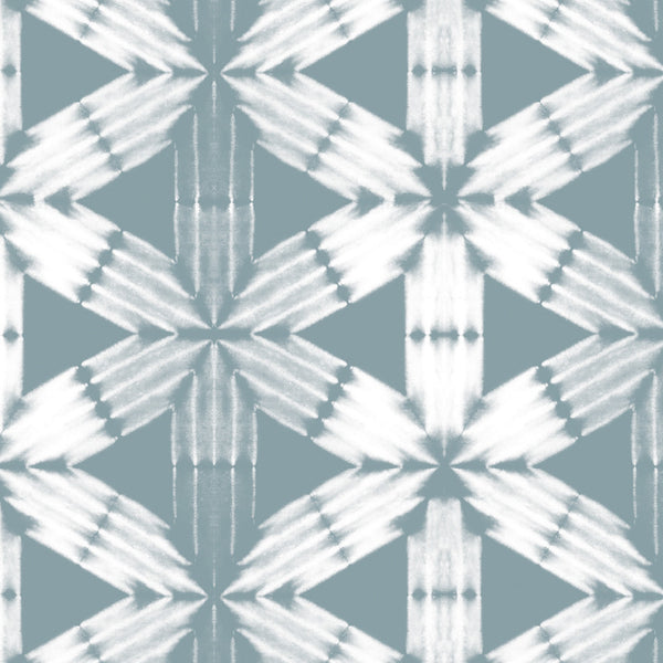 Shibori Flower Small, Robin Egg Wallcoverings | Designtex