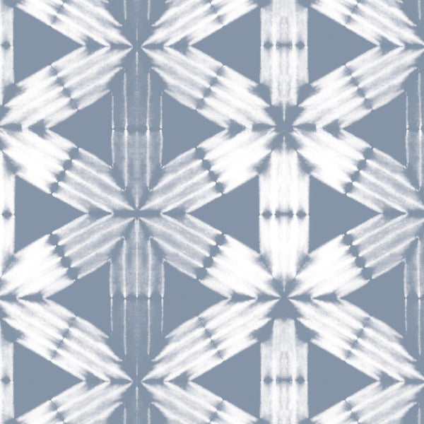 Shibori Flower Small, Ash Grey Wallcoverings | Designtex