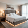 Soper Hole - Stone Upholstered Headboard | Architectural Fabrics
