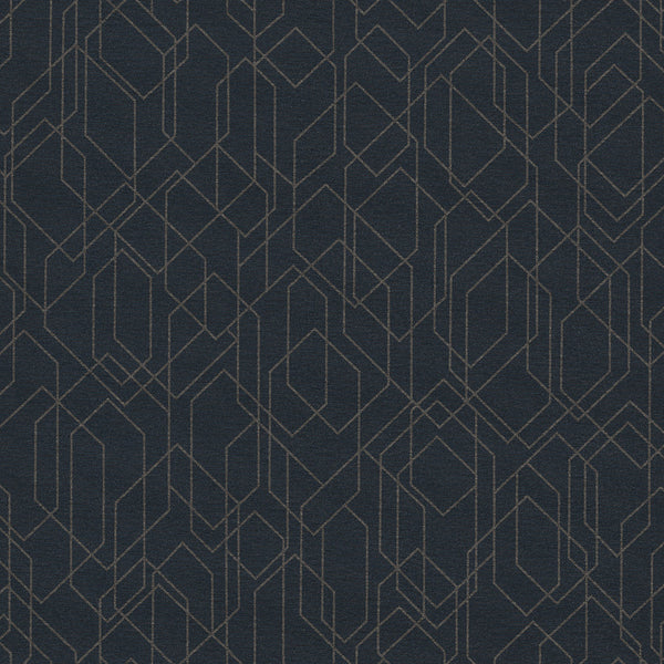 Fitzgerald, Dark Navy Wallcoverings | Designtex