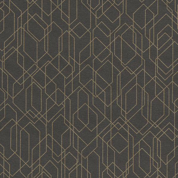 Fitzgerald, Charcoal Gray Wallcoverings | Designtex