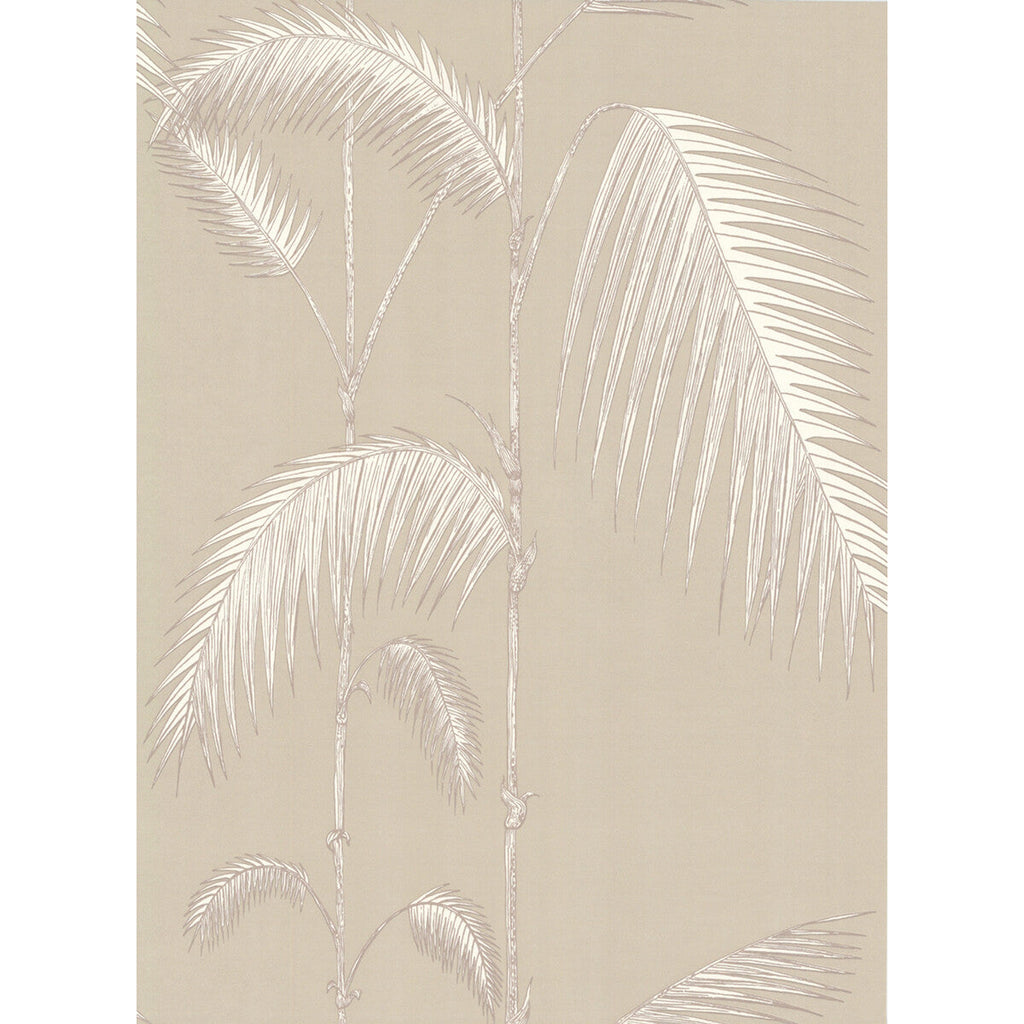 Palm Leaves - Taupe/W Grey By Cole & Son | Cole & Son New Contemporary |Botanical & Floral Tropical Wallcovering Print