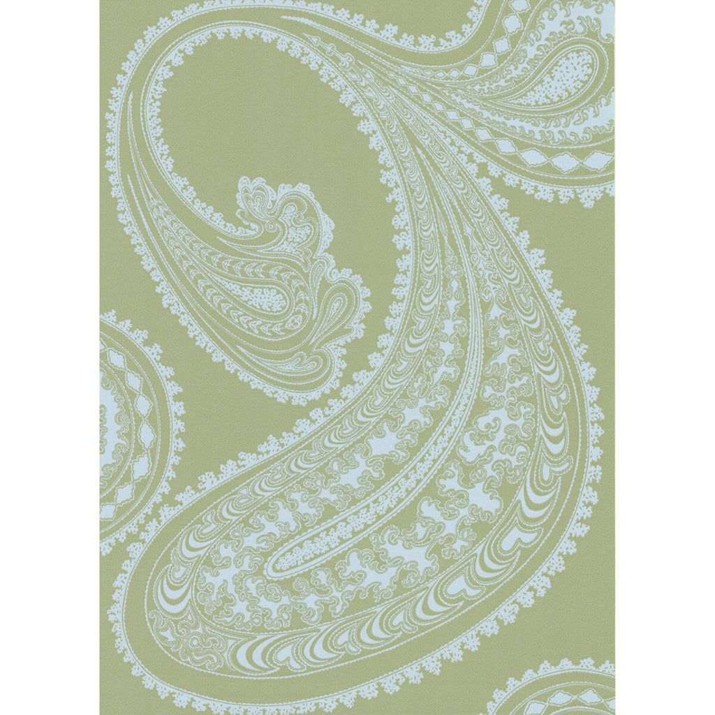 Rajapur - Pale Bl/Gn Light Green By Cole & Son | Cole & Son New Contemporary | Paisley Wallcovering