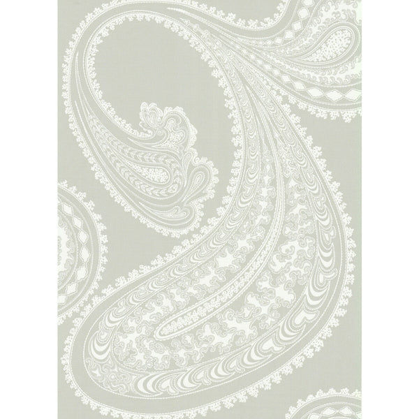 Rajapur - White/Gy Grey By Cole & Son | Cole & Son New Contemporary | Paisley Wallcovering