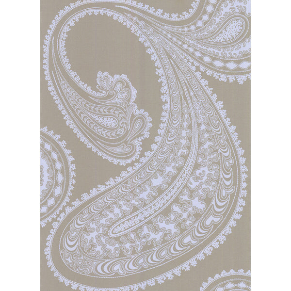 Rajapur - Pale Bl/Tpe Grey By Cole & Son | Cole & Son New Contemporary | Paisley Wallcovering