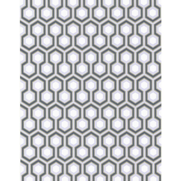 Hicks' Hexagon - Sage/Gr Grey By Cole & Son | Cole & Son New Contemporary |Modern Geometric Wallcovering Print