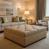 Soufriere - Autumn Upholstered Ottoman | Architectural Fabrics