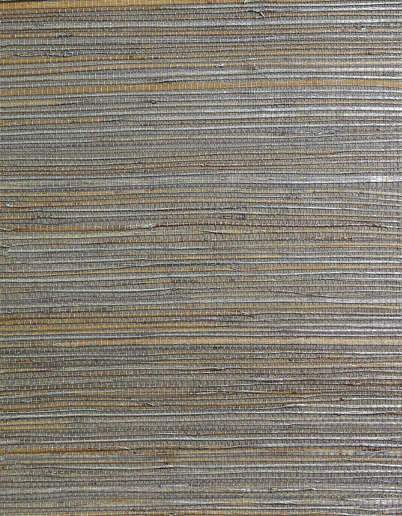 Nantucket Grasscloth Multi Silver Wallcovering | Phillipe Romano