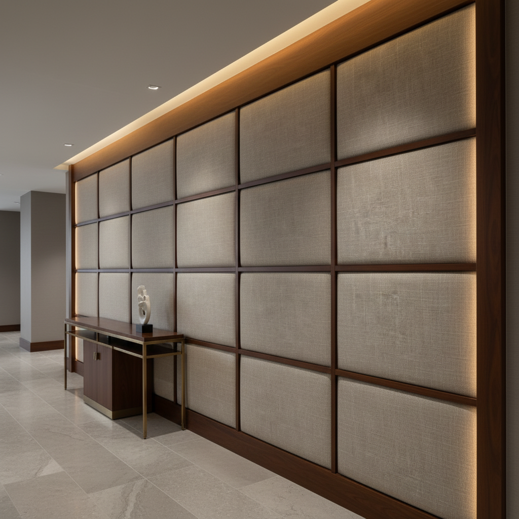 Astor - Astor Contract Woven Upholstered Wall Panel | Architectural Fabrics