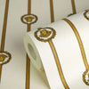 I Love Baroque Small Medusa White Gold Versace Home Wallcovering