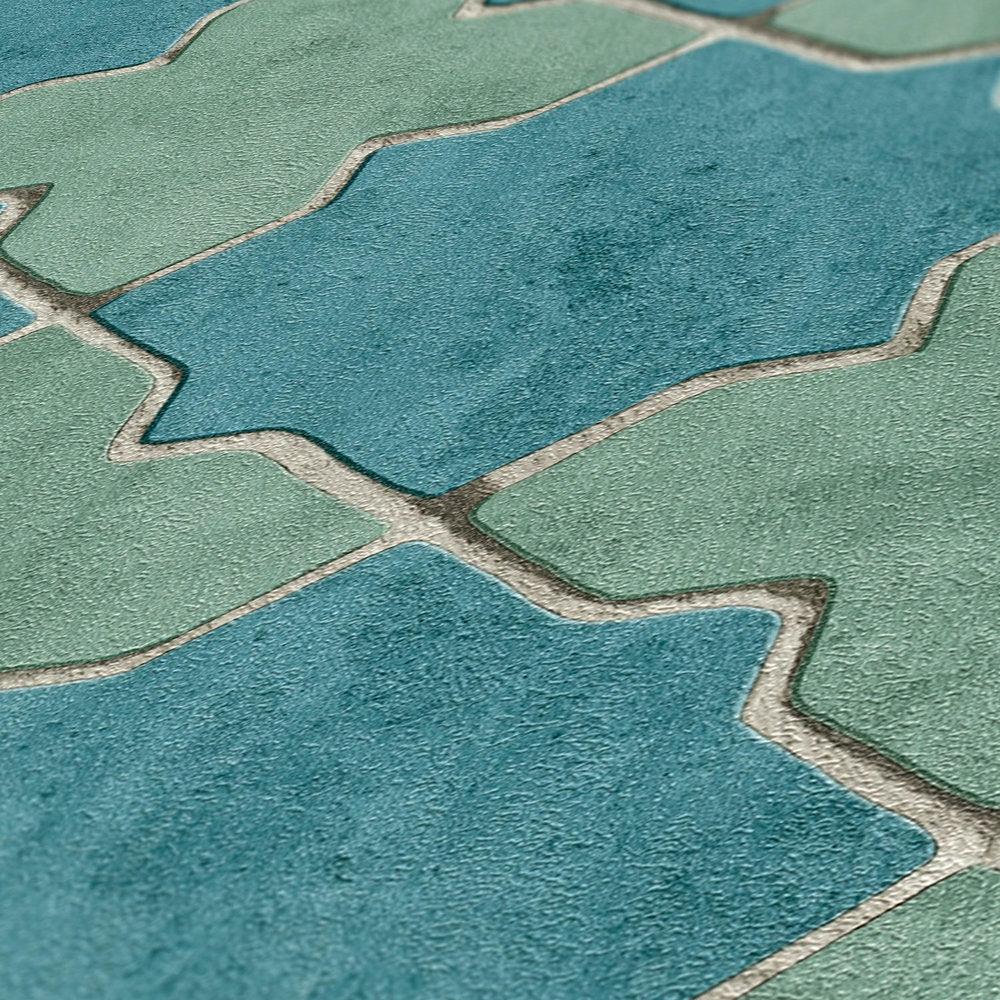 New Walls. Teal Wallcovering | AS Creation