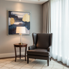 Trunk Bay - Espresso Upholstered Chair | Architectural Fabrics