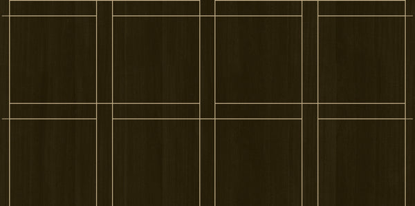 Kittery Point-Ebony Wood Veneer Wallcovering | Phillipe Romano