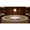 Manchioneel - Oatmeal Upholstered Banquette | Architectural Fabrics