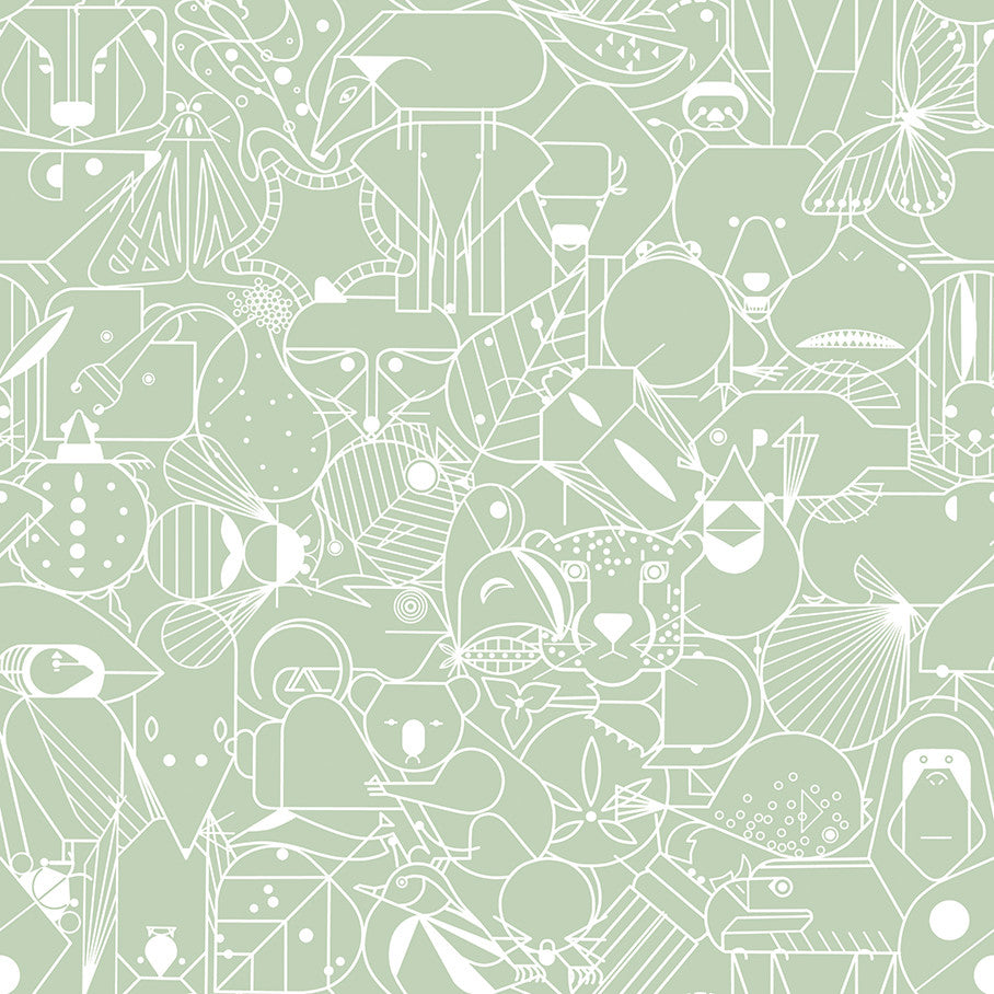 Beguiled by the Wild Walls, Sage Green
