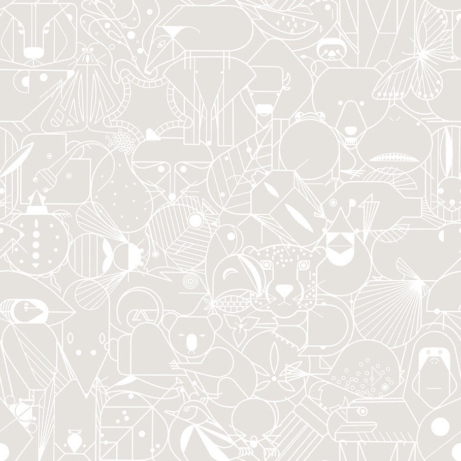 Beguiled by the Wild Walls, Pale Beige