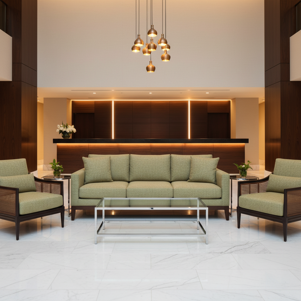 Rattan Bay - Grass Upholstered Sofa | Architectural Fabrics
