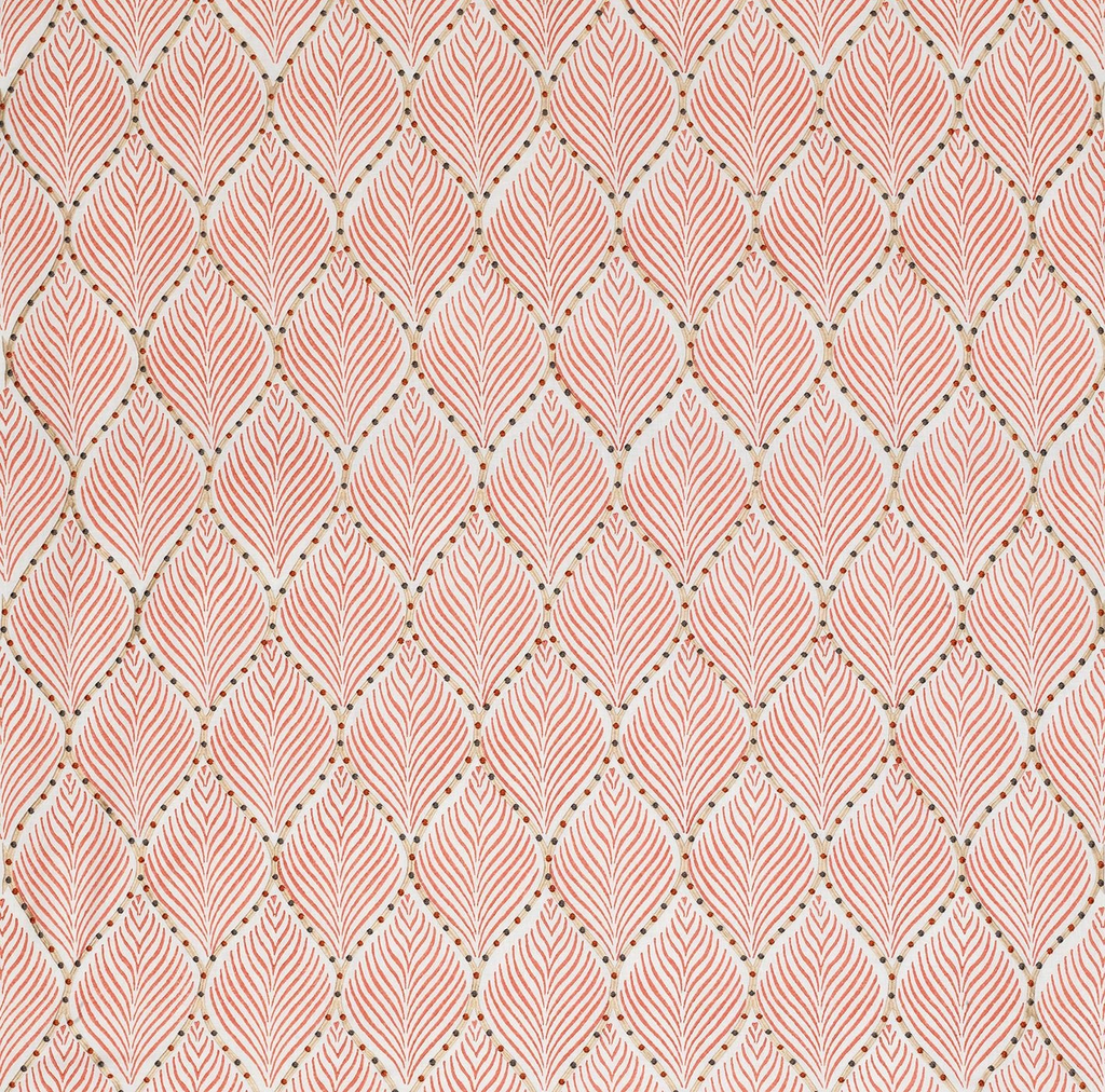 DWCY-900267 Nina Campbell Fabric Coral designer-wallcoverings-los-angeles
