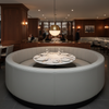 Pinnacle Rock - Sky Upholstered Banquette | Architectural Fabrics