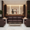 Trunk Bay - Burgundy Upholstered Sofa | Architectural Fabrics