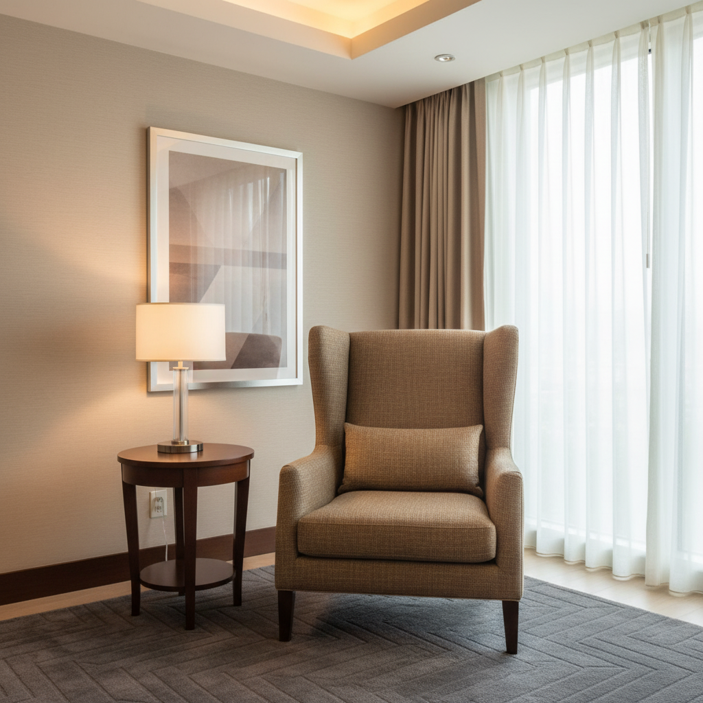 Woven Linen Texture Tawny Brown Upholstered Chair | Architectural Fabrics