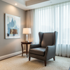 Trunk Bay - Slate Upholstered Chair | Architectural Fabrics