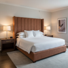 Fine Pebble Grain Rustic Sienna Upholstered Headboard | Architectural Fabrics