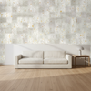 Nantucket Grasscloth Silver Birch & Metallic Gold Wallcovering | Phillipe Romano room setting
