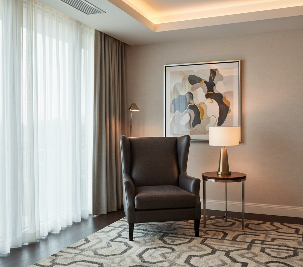 BALBOA - Ebony Hide Faux Leather Upholstered Chair | Architectural Fabrics