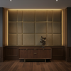 Triangle Reef - Thyme Upholstered Wall Panel | Architectural Fabrics
