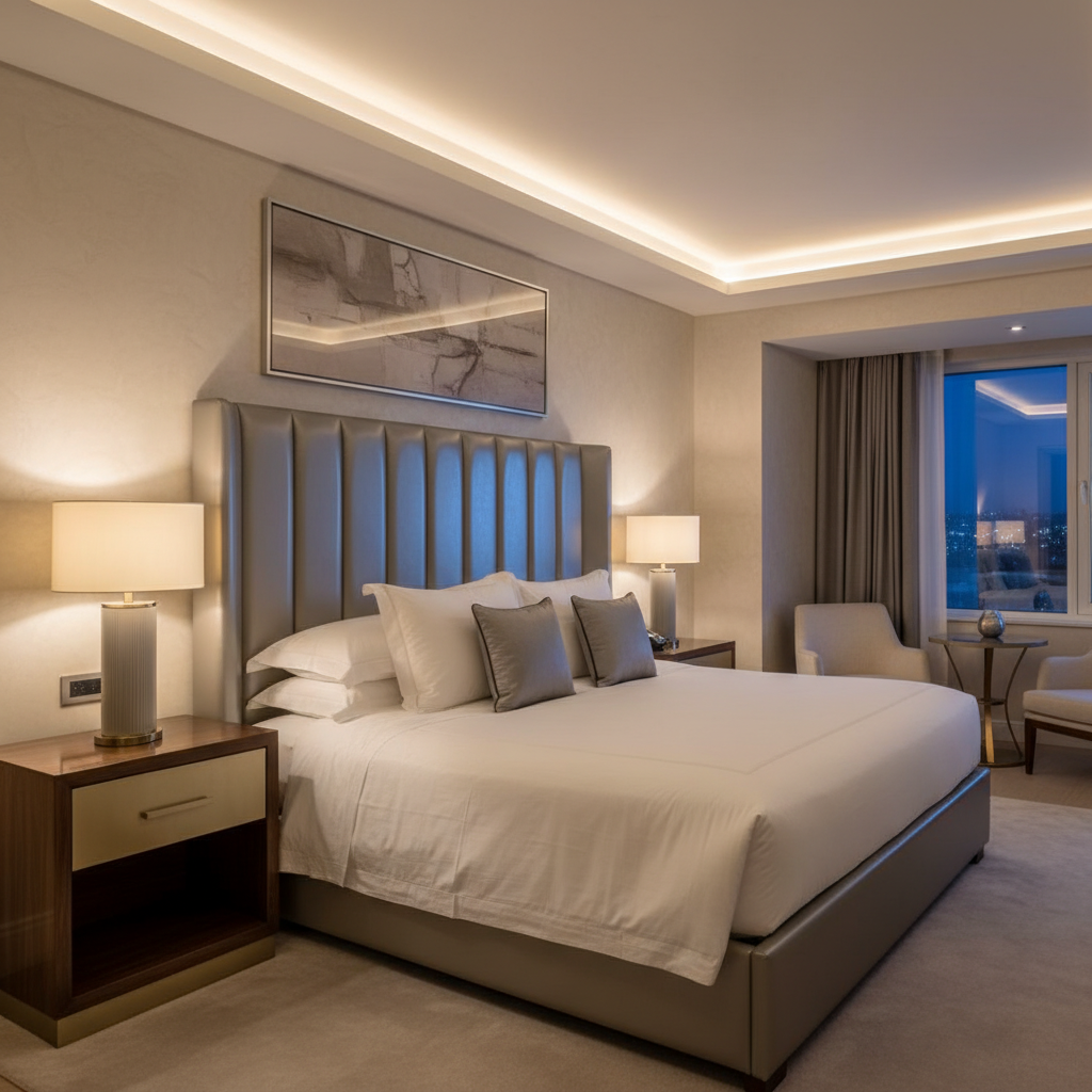 Richlands Oat Upholstered Headboard | Architectural Fabrics