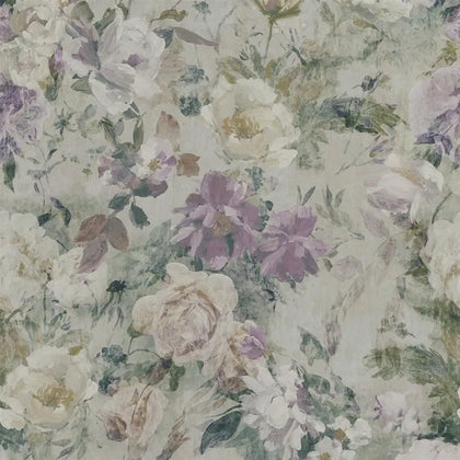 Marianne Floral Roses Slate | Designers Guild Europe