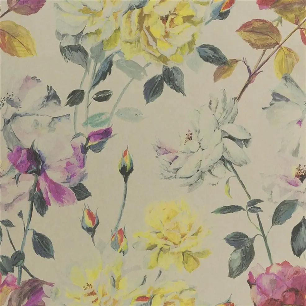 Couture Rose Large Scale  Tuberose Wallpaper | Designers Guild Europe