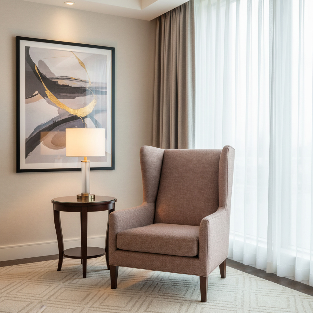 Pinnacle Rock - Merlot Upholstered Chair | Architectural Fabrics