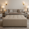 Kralendijk - Shell Upholstered Ottoman | Architectural Fabrics