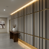 Sugar Mill Stripe - Mist Upholstered Wall Panel | Architectural Fabrics