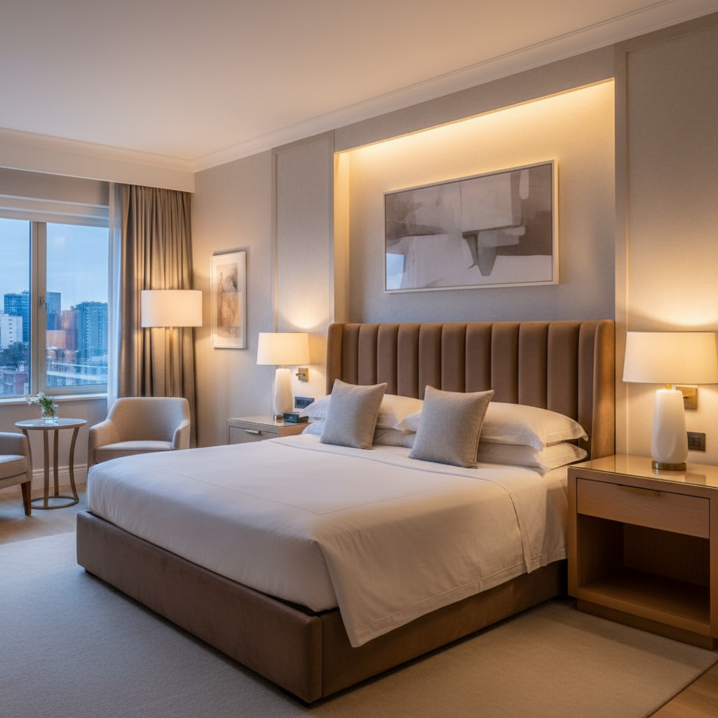 Ultrasuede  Hide  Brown Upholstered Headboard | Ultrasuede Upholstery