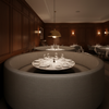 Subtle Textured Solid Muted Taupe Upholstered Banquette | Architectural Fabrics