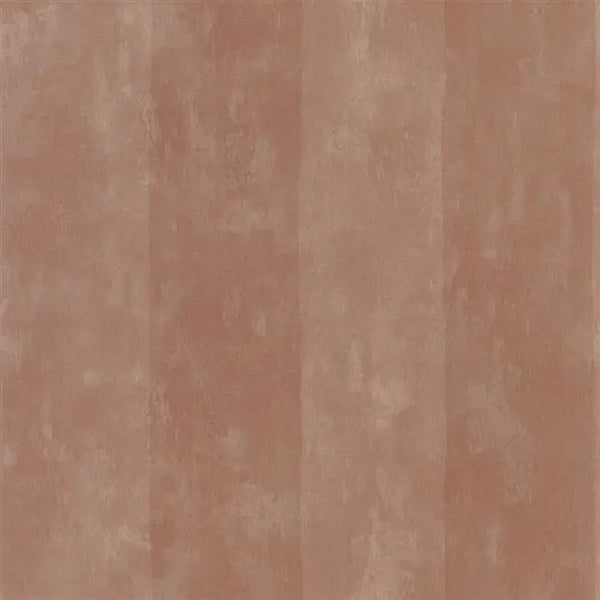 Parchment Stripe Burnished Copper Wallpaper | Designers Guild Europe