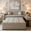 Adagio - Adagio Blackout Fabric Upholstered Ottoman | Architectural Fabrics