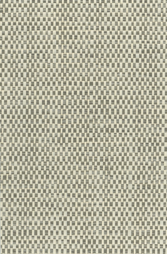 Darien-Barrier of Grey Paper Weave Wallcovering | Phillipe Romano — PWV-500140