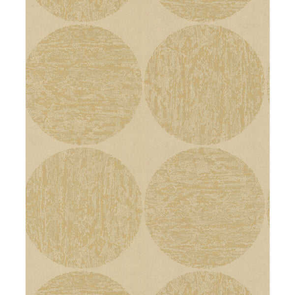 Luna - Gold/Tan Yellow By Cole & Son | Cole & Son New Contemporary Ii |Dots Geometric Wallcovering Print