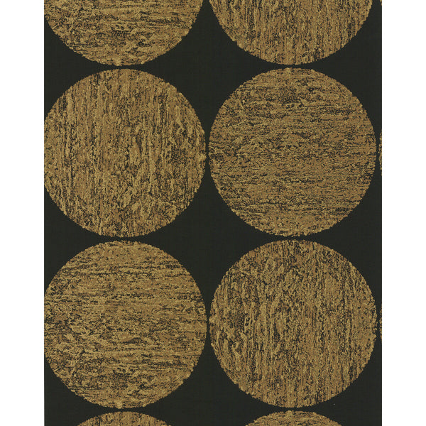 Luna - Gold/Onyx Yellow By Cole & Son | Cole & Son New Contemporary Ii |Dots Geometric Wallcovering Print