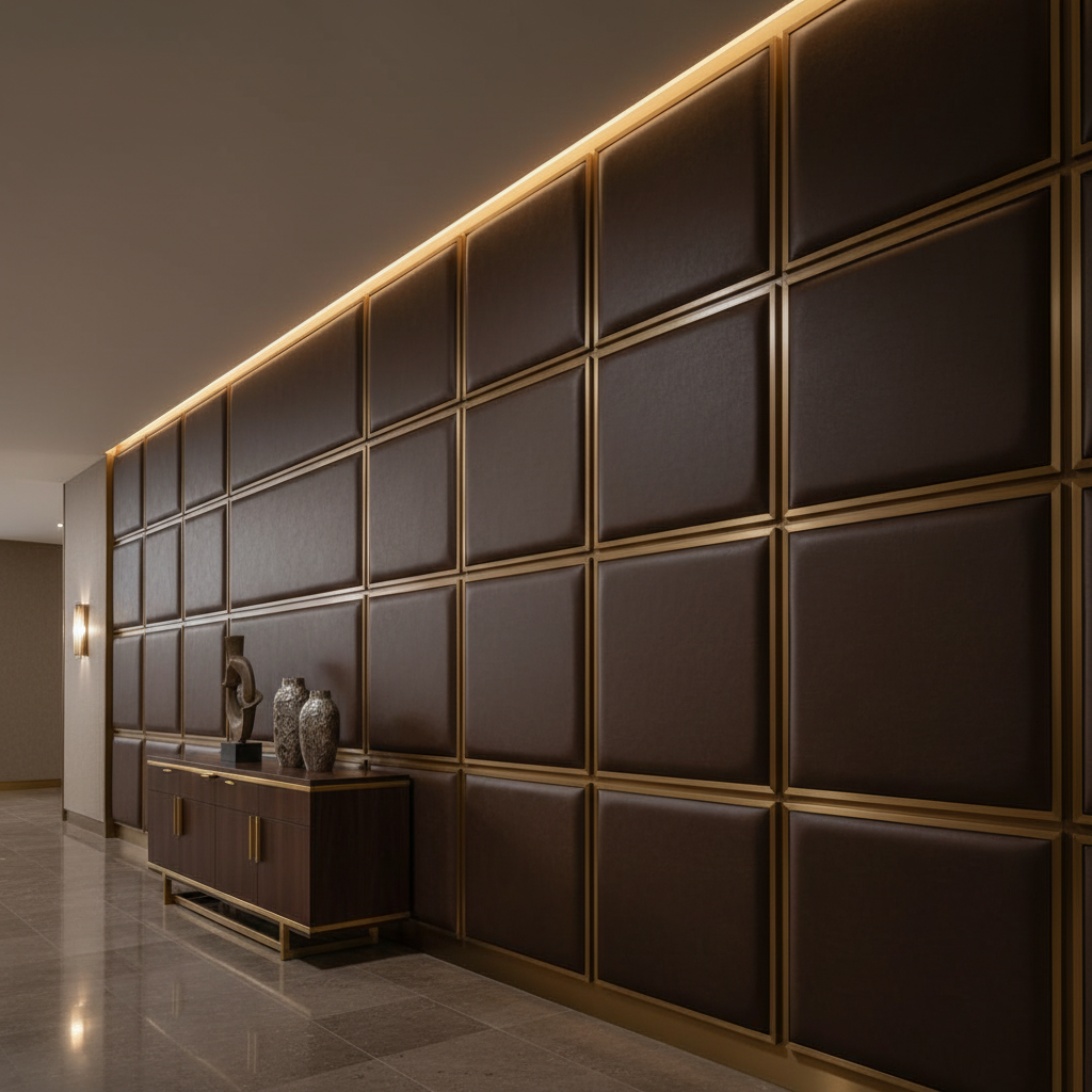 Vintage Harbor - Cocoa Upholstered Wall Panel | Architectural Fabrics