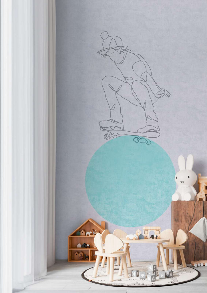 A.s. Creation Design Panel Lilly Luis Lightblue Wallcovering | AS Creation