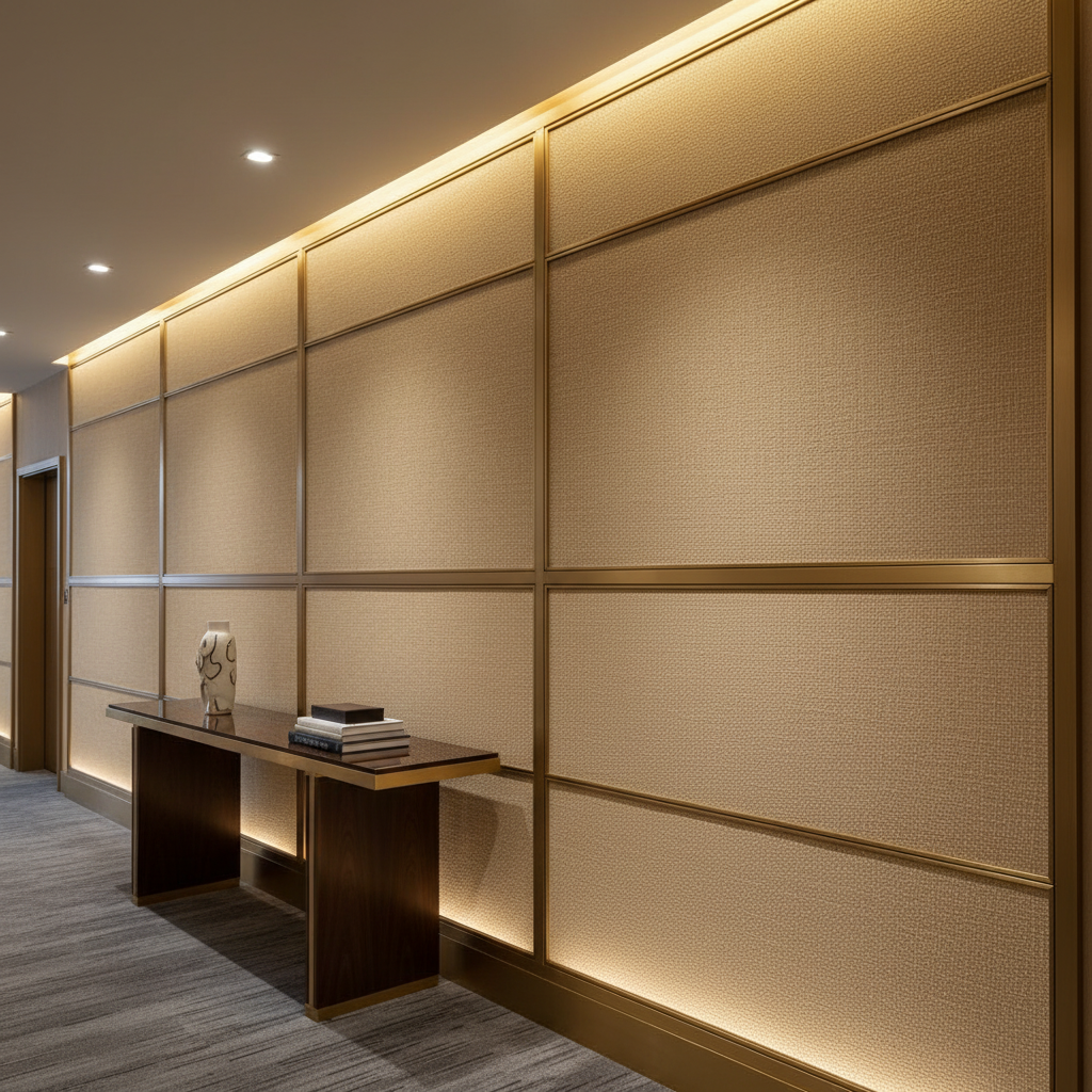 Salt Island - Vanilla Upholstered Wall Panel | Architectural Fabrics