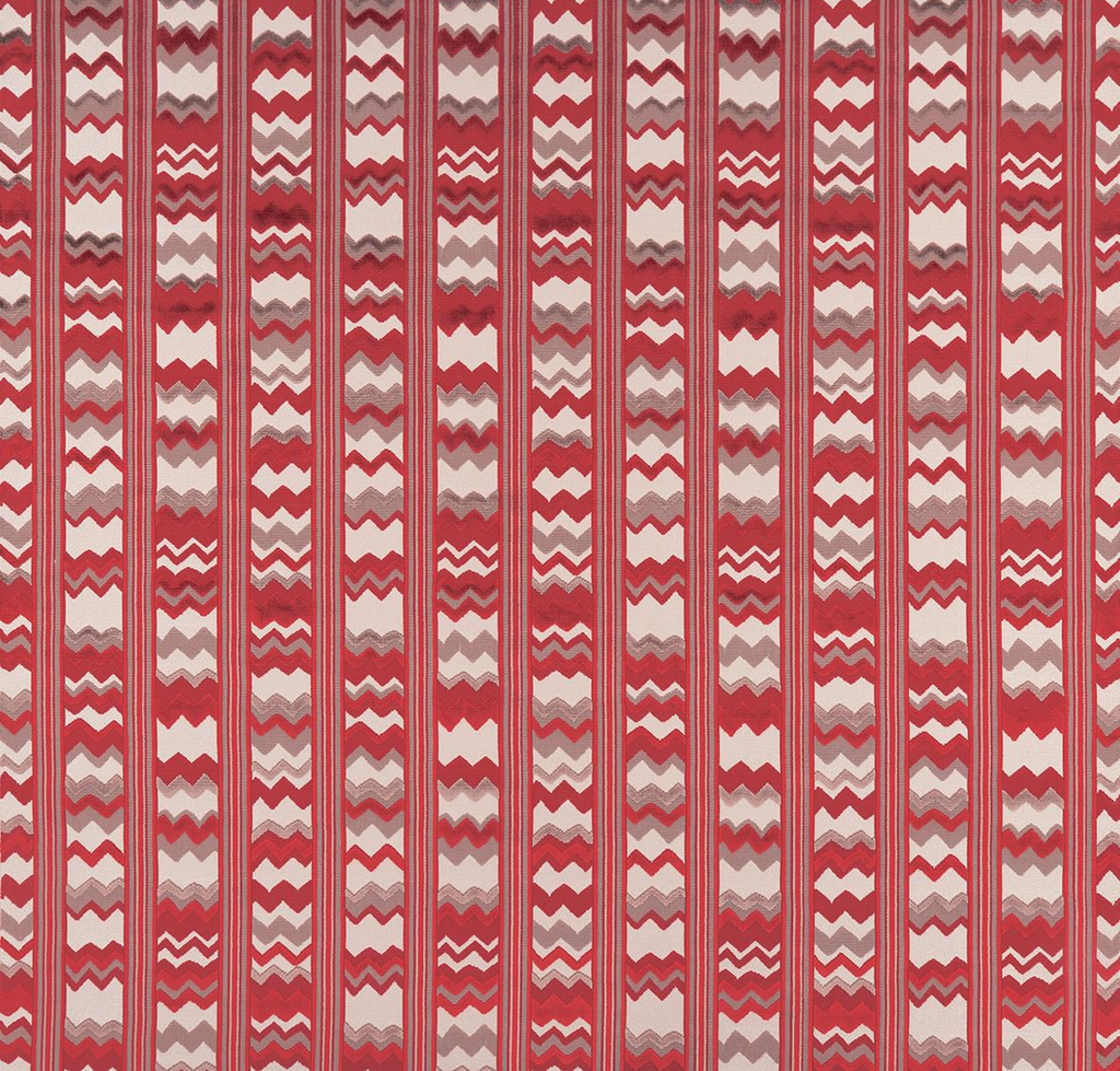 DWCY-900310 Nina Campbell Fabric Cardinal Red designer-wallcoverings-los-angeles