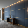 Aspect - Indigo Weave Performance Polyurethane Upholstered Wall Panel | Architectural Fabrics