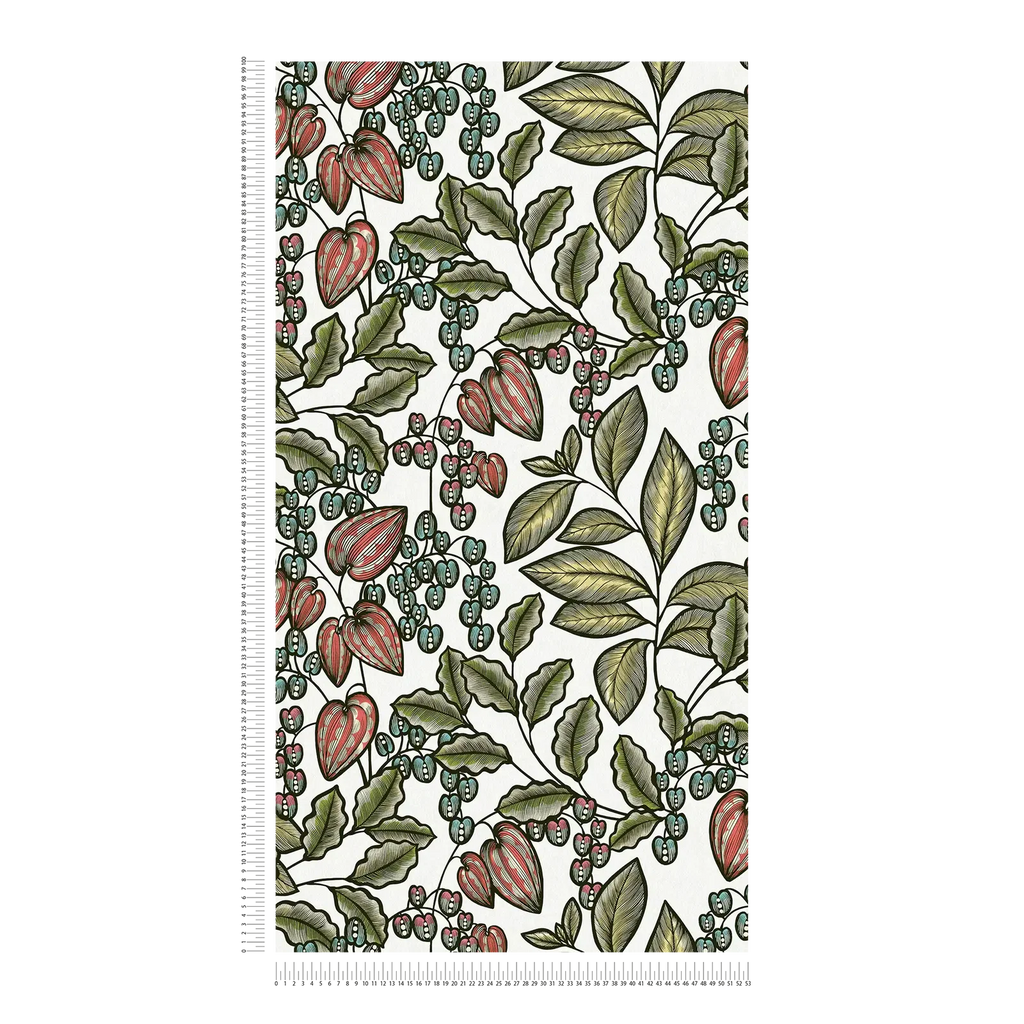 Floral Impression Green Wallcovering | AS Creation