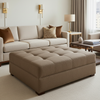 Tortola - Arabica Upholstered Ottoman | Architectural Fabrics
